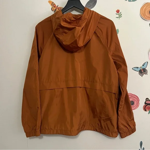 Madewell Raincheck Packable Raincoat L Orange - Picture 3 of 10